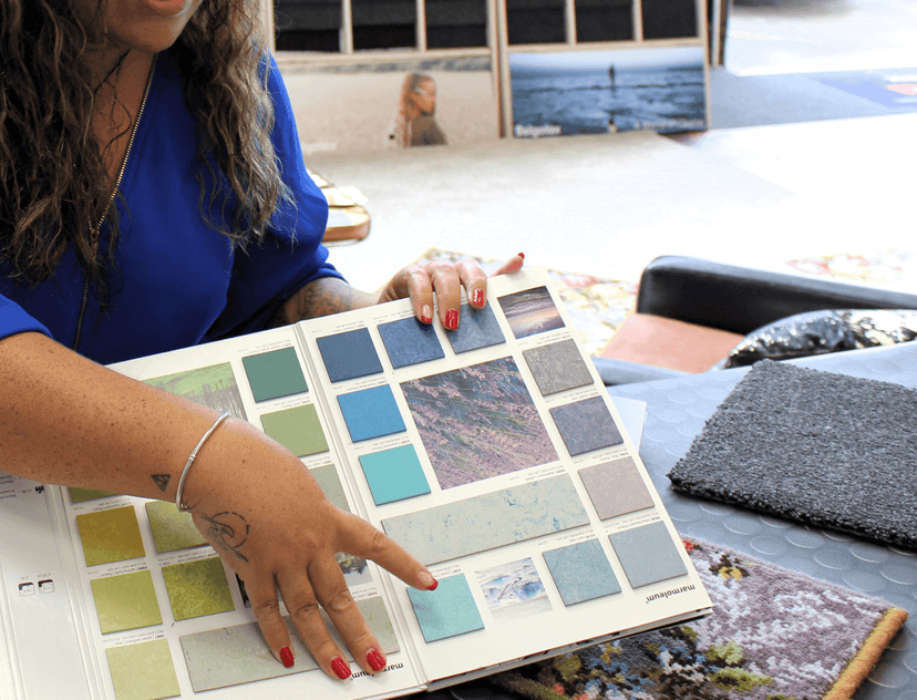 Flooring sample management in action